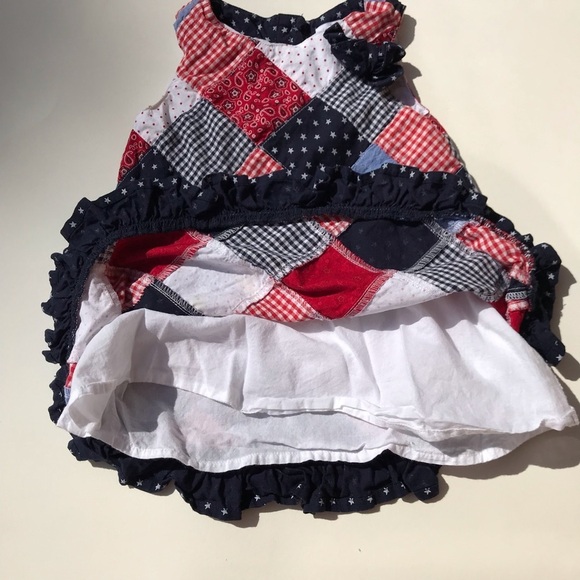 USA America Patchwork Dress 12 months - Picture 6 of 7